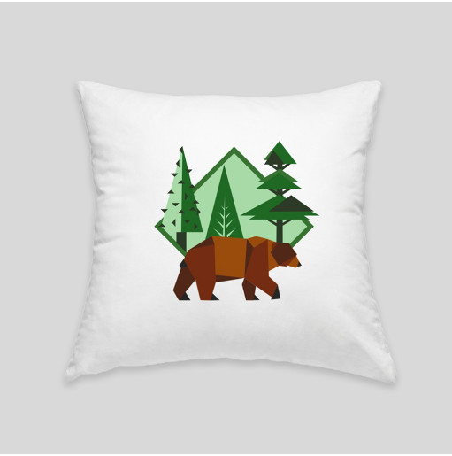 Brown bear cushion