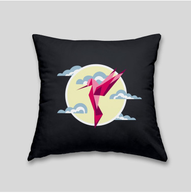 Hummingbird cushion