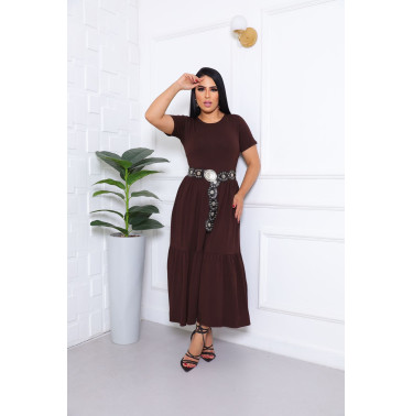 Vestido Três Marias Manga – Elegância e conforto - Liso
