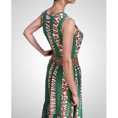 Animal print, vestido regatas